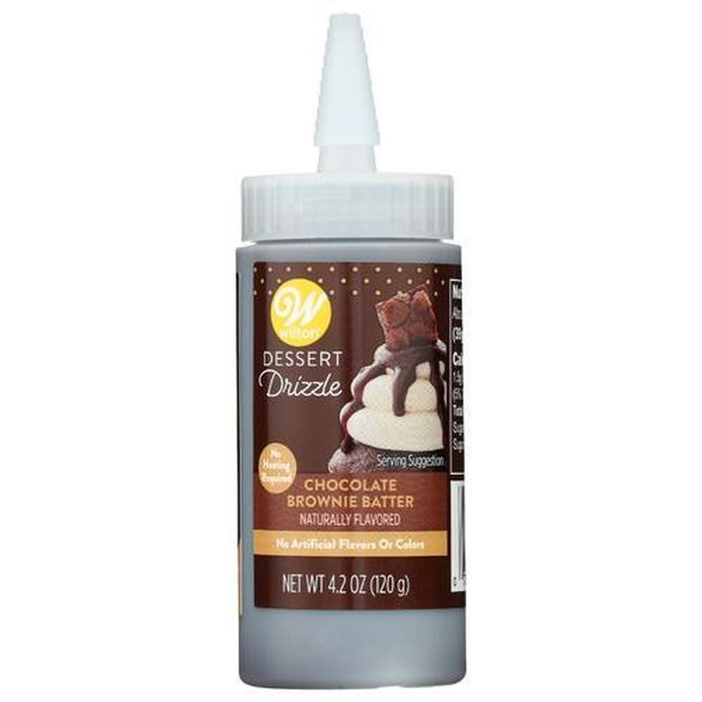 Wilton Chocolate Brownie Batter Dessert Drizzle, 4.2 Ounce -- 6 per case
