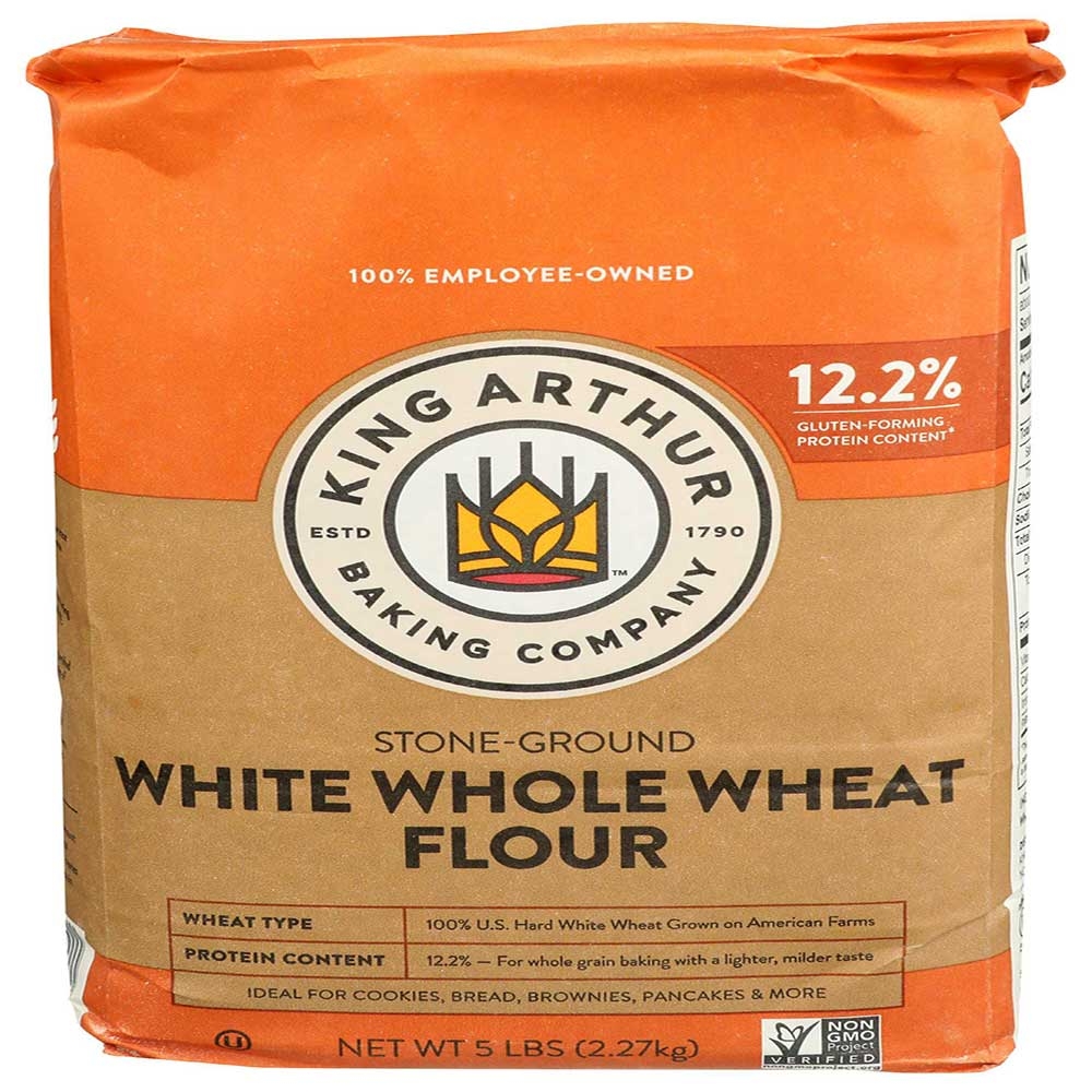 King Arthur White Whole Wheat Flour, 5 Pound -- 8 per case
