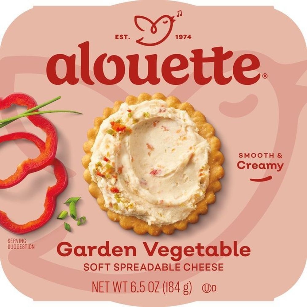 Alouette Garden Vegetable Soft Spreadable Cheese, 6.5 Ounce -- 6 per case