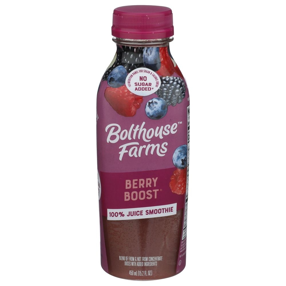 Bolthouse Farms Juice Berry Boost Fruit Smoothie, 15.2 Fluid Ounce -- 6 per case