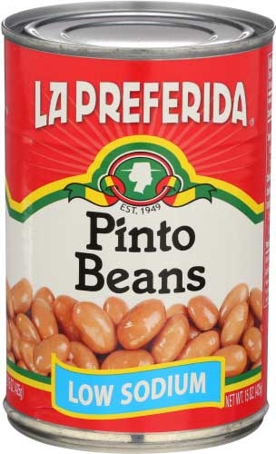 La Preferida Low Sodium Pinto Beans, 15 Ounce -- 12 per case
