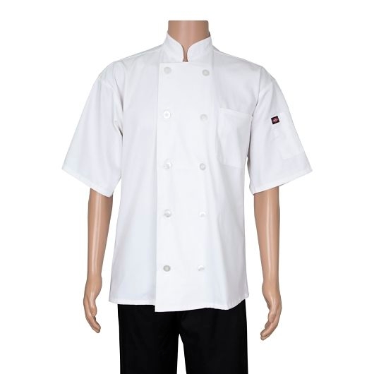 John Ritzenthaler White 2X Large Short Sleeve Chef Coat