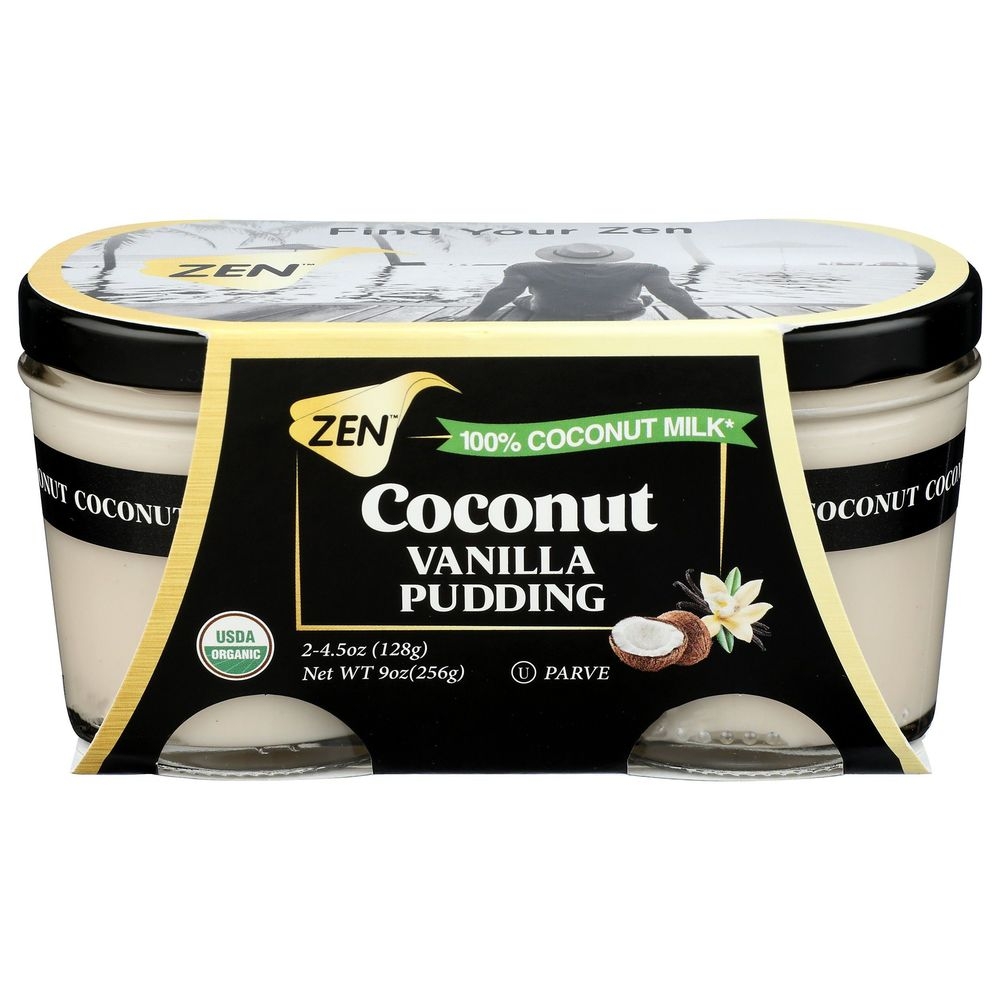 Zen Organic Coconut Milk Vanilla Pudding, 4.5 Ounce -- 12 per case