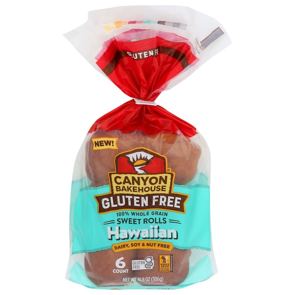 Canyon Bakehouse Gluten Free Hawaiian Sweet Roll, 10.8 Ounce -- 6 per case