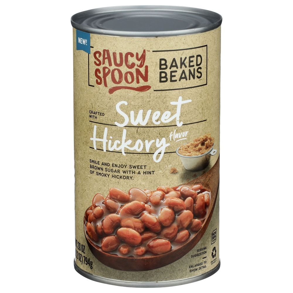 Saucy Spoon Sweet Hickory Flavor Baked Beans, 28 Ounce -- 12 per case