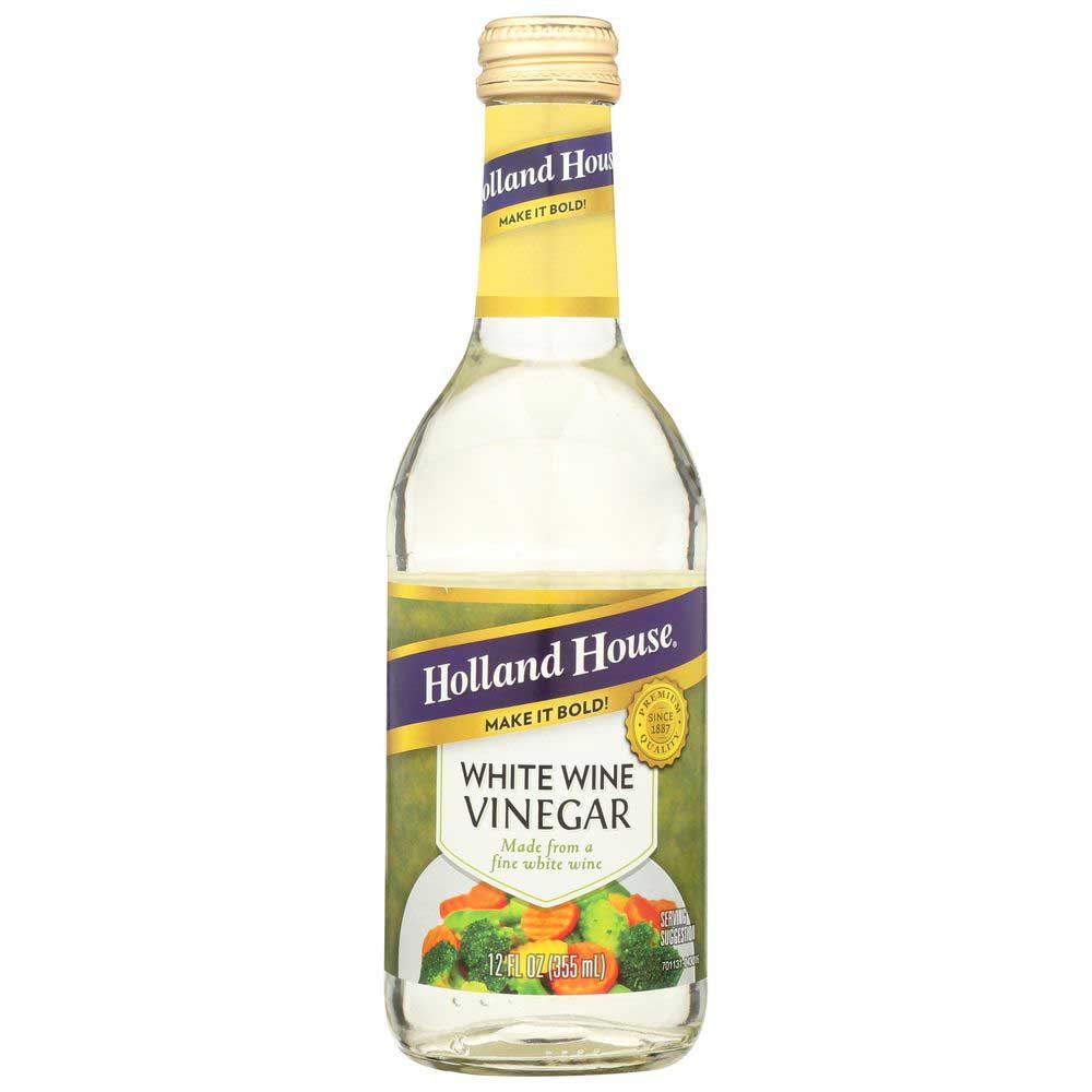 Holland House 5 Percent White Wine Vinegar, 12 Ounce -- 6 per case.