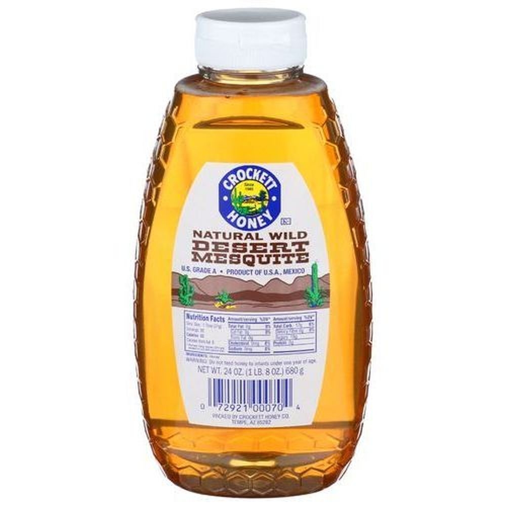 Crockett Honey Natural Wild Desert Mesquite Honey, 24 Ounce -- 12 per case