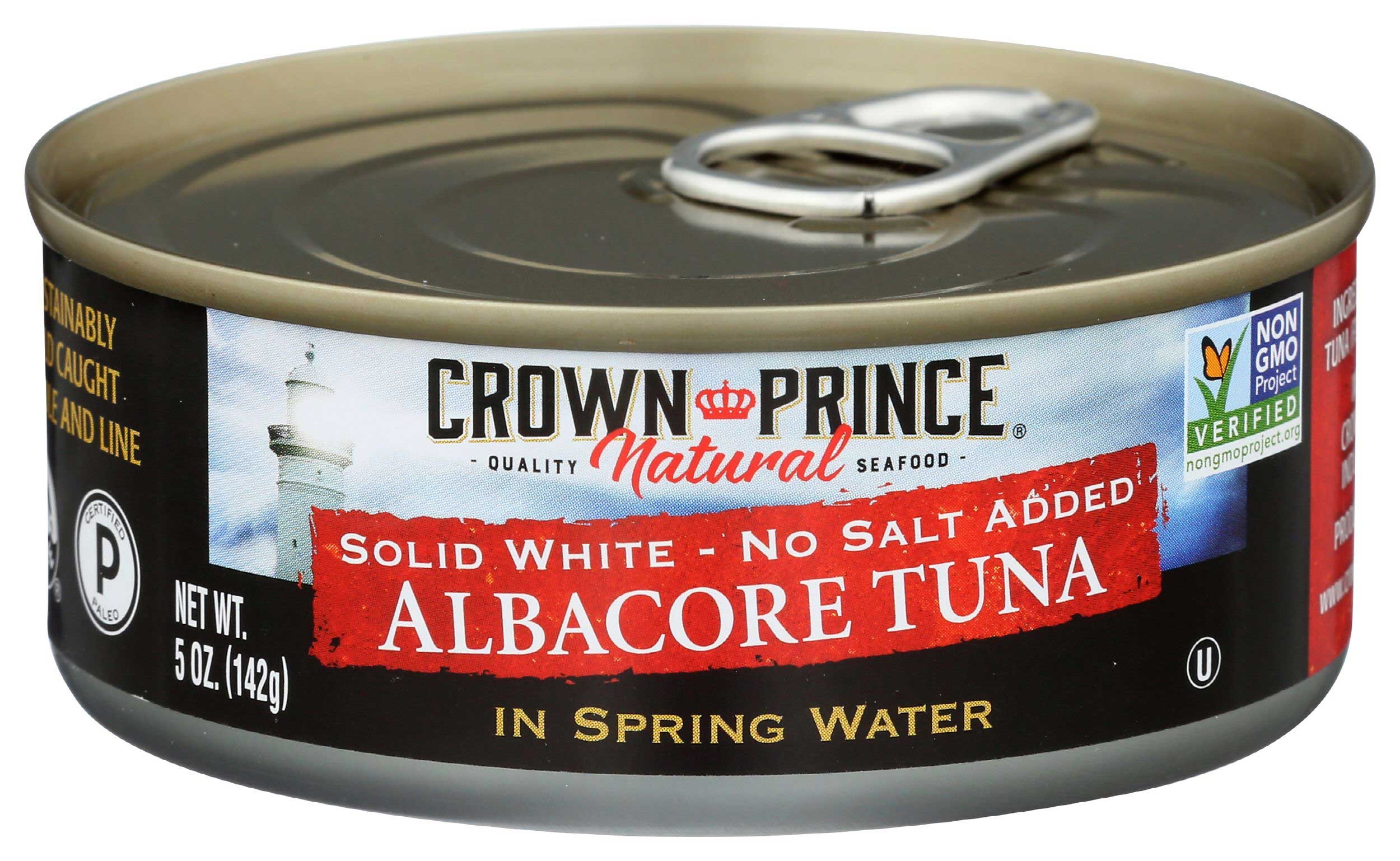 Crown Prince No Salt Added White Albacore Tuna in Spring Water, 5 Ounce -- 12 per case