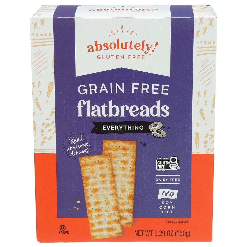 Absolutely Gluten Free Everything Flatbread, 5.29 Ounce -- 12 per case