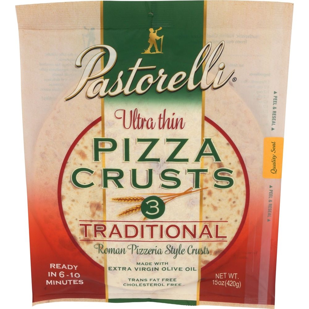 Pastorelli 12 inch Ultra Thin Pizza Crusts, 15 Ounce -- 10 per case