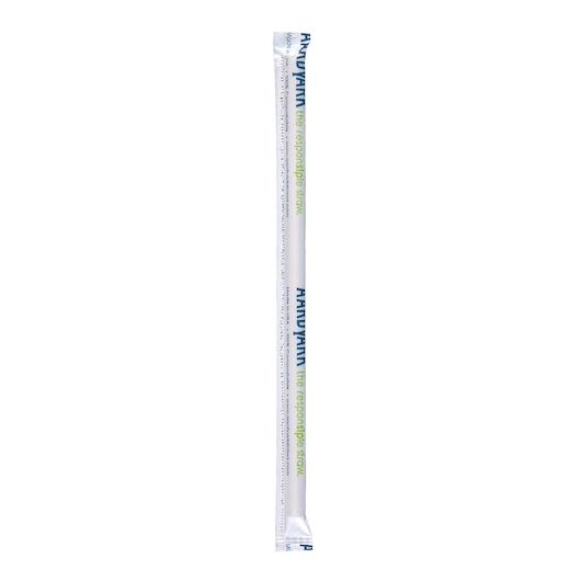 Aardvark Black Giant Paper Straw, 7.75 inch - 300 count per pack -- 8 packs per case