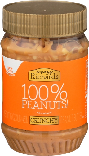 Crazy Richards Chunky Peanut Butter, 16 Ounce -- 6 per case.