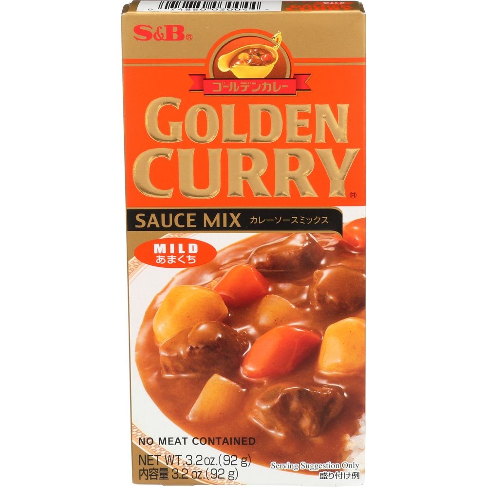 S and B Golden Curry Mild Sauce Mix, 3.2 Ounce -- 12 per case