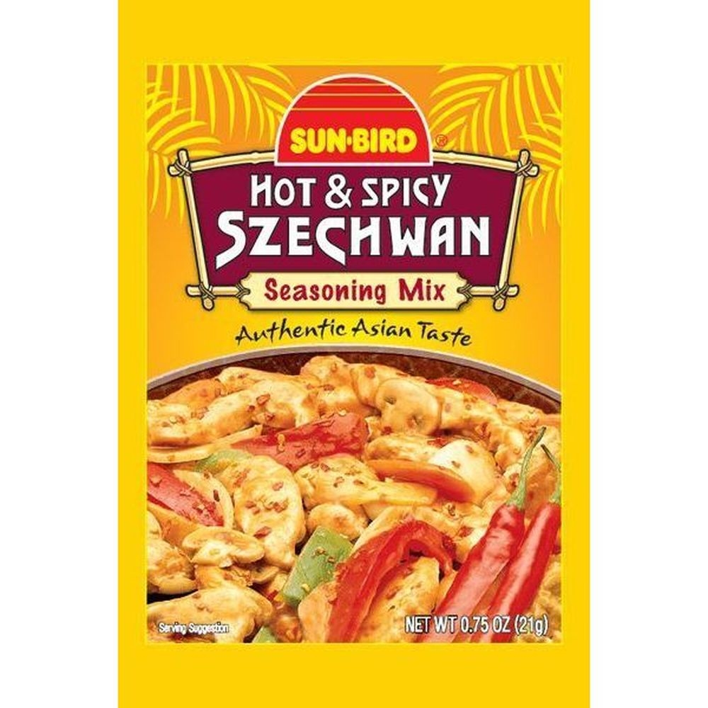 Sun Bird Hot and Spicy Szechwan Seasoning Mix, 0.75 Ounce -- 24 per case