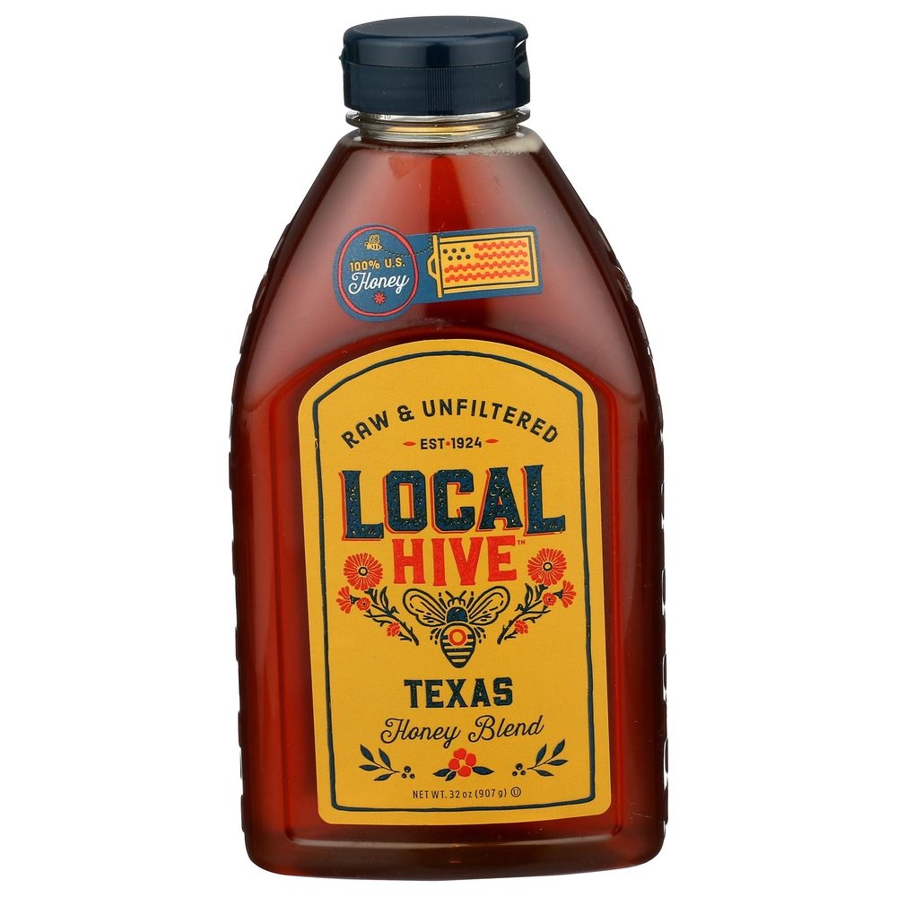 Local Hive Texas Raw and Unfiltered Honey, 32 Ounce -- 6 per case