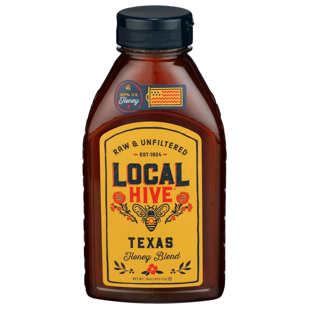 Local Hive Texas Raw and Unfiltered Honey, 16 Ounce -- 6 per case