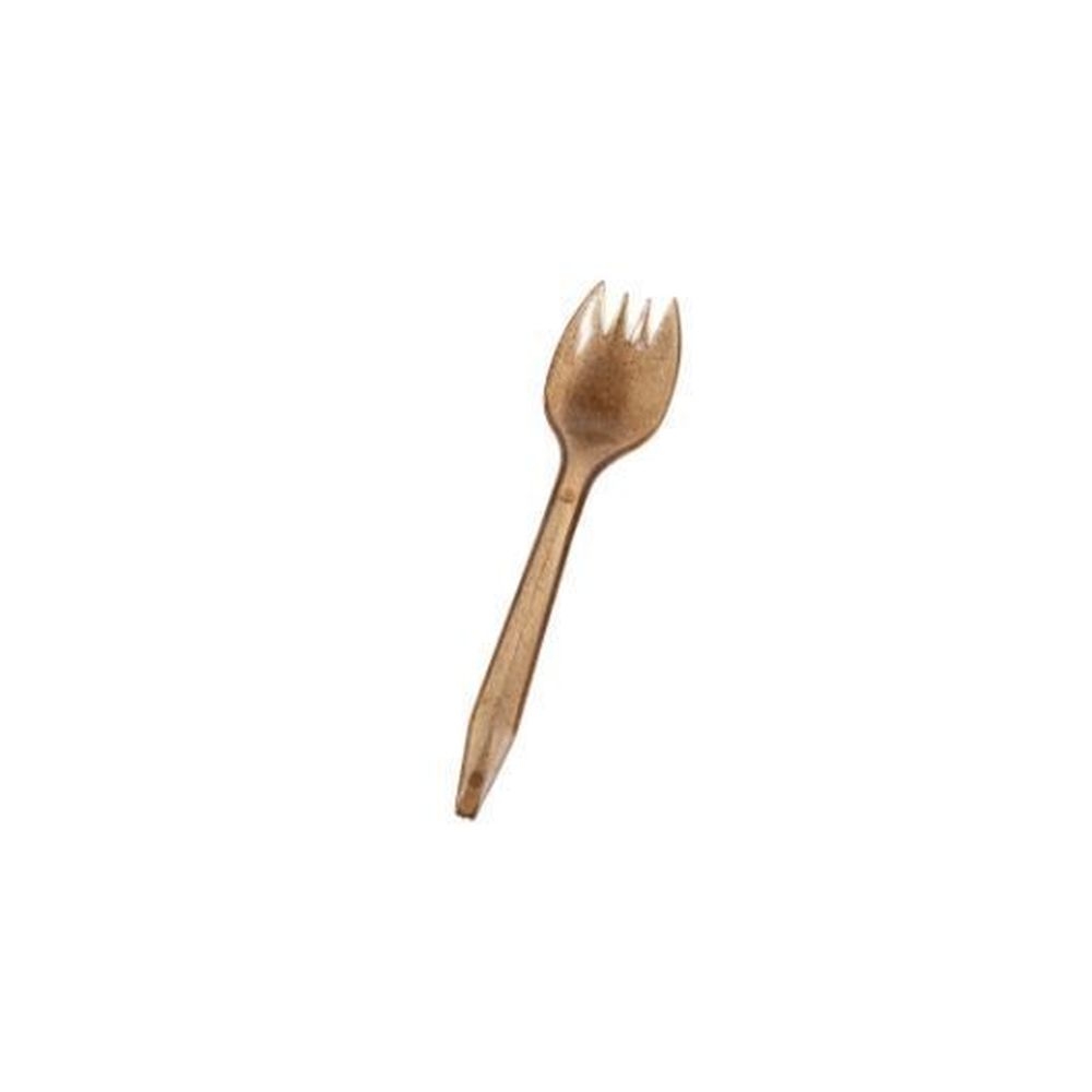 The Sustainable Agave Company Agave Brown Spork -- 1000 per case
