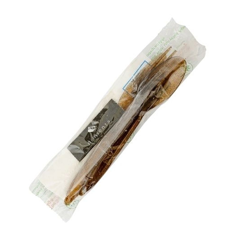 The Sustainable Agave Biodegradable Agave Brown Cutlery Kit, 250 count