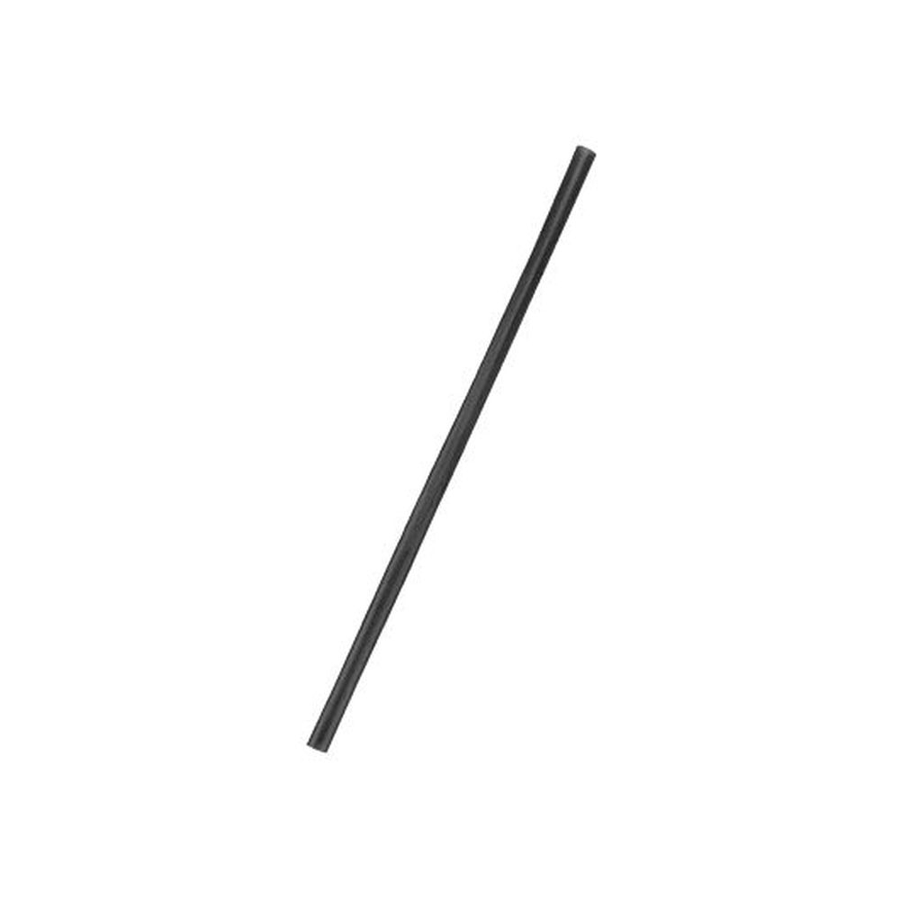 The Sustainable Agave 5 inch Regular Black Unwrapped Agave Straw, 500 count -- 16 per case