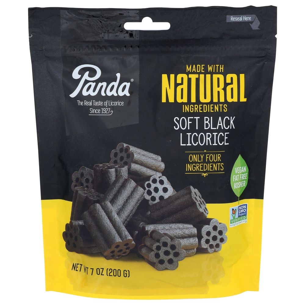 Panda Soft Black Licorice, 7 Ounce -- 8 per case
