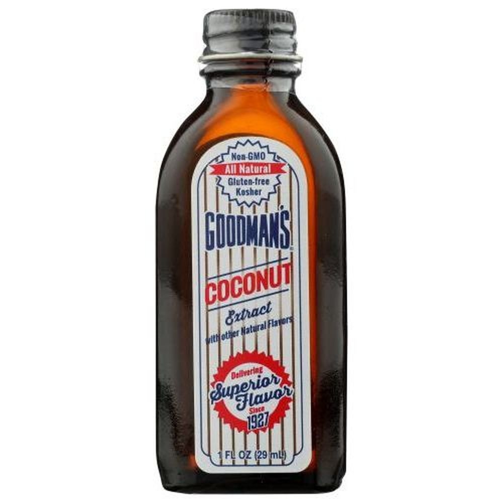 Goodmans Coconut Extract, 1 Fluid Ounce -- 6 per case