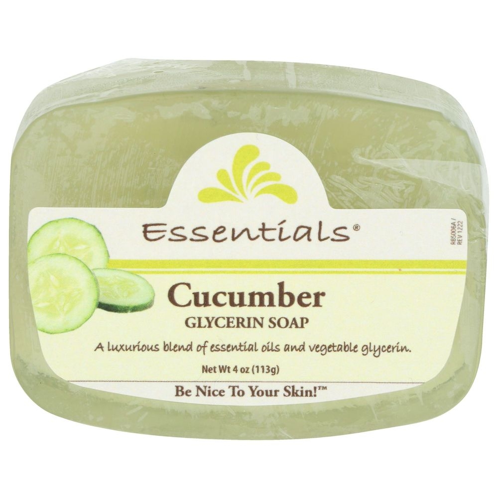Clearly Natural Cucumber Glycerin Bar Soap, 4 Ounce -- 3 per case