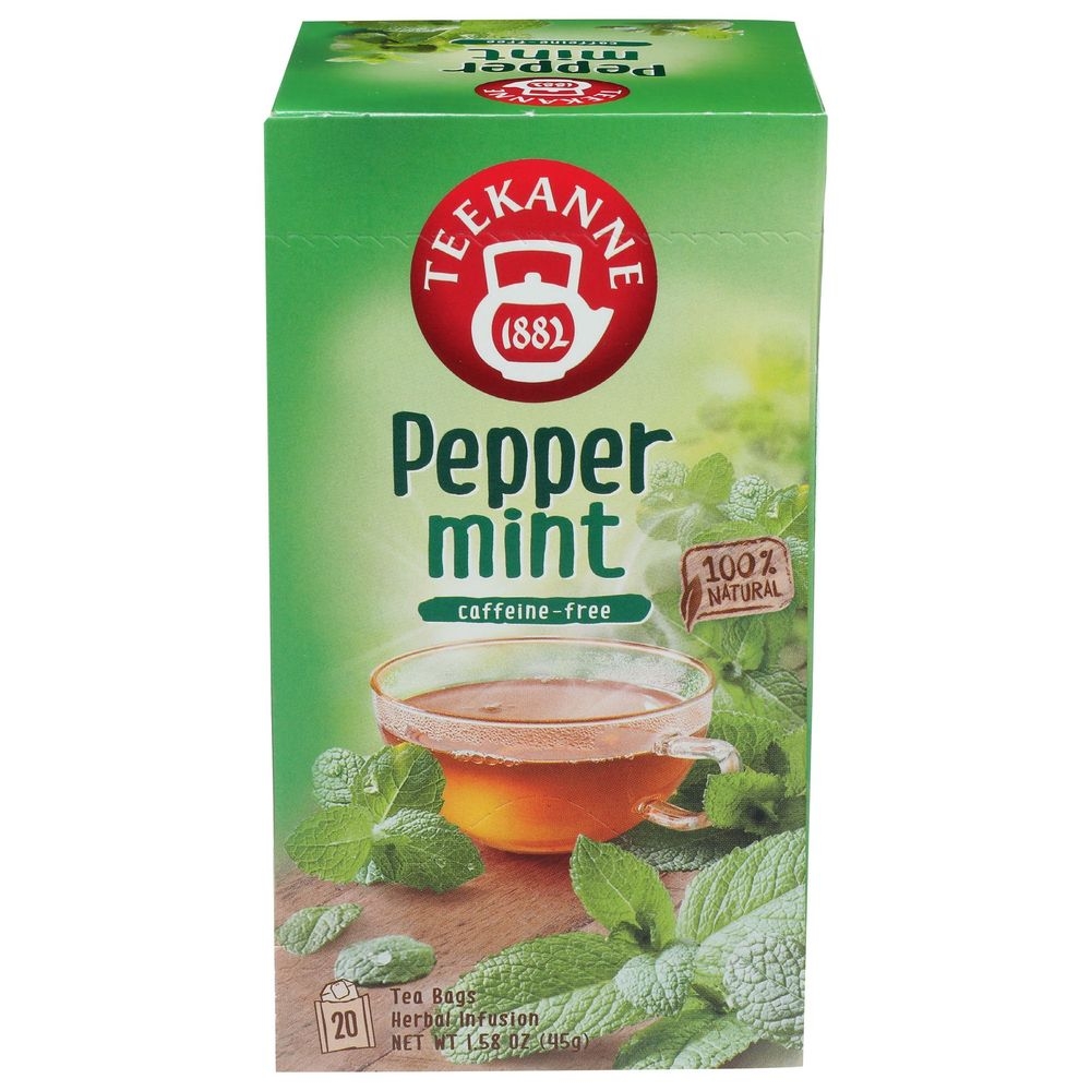 Teekanne Peppermint Herbal Tea, 20 tea bags -- 10 per case