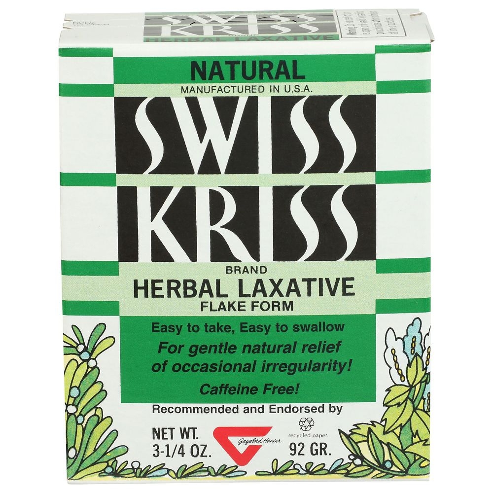 Swiss Kriss Herbal Laxative Flake Form, 3.25 Ounce -- 3 per case