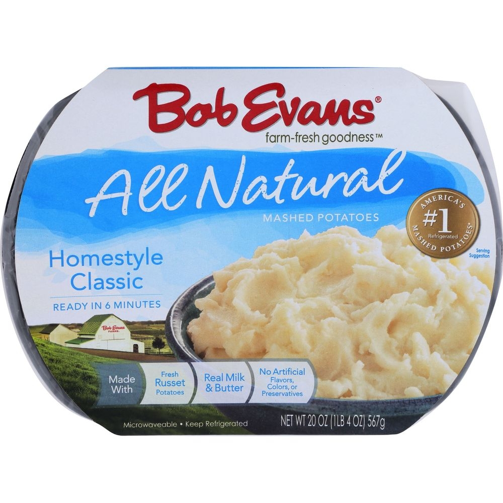 Bob Evans All Natural Mashed Potatoes, 20 Ounce -- 6 per case