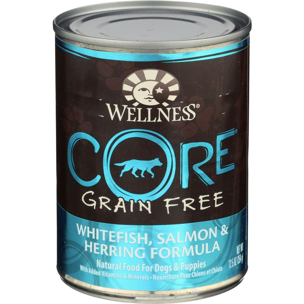 Wellness Core Whitefish Salmon and Herring Formula Dog Food, 12.5 Ounce -- 12 per case