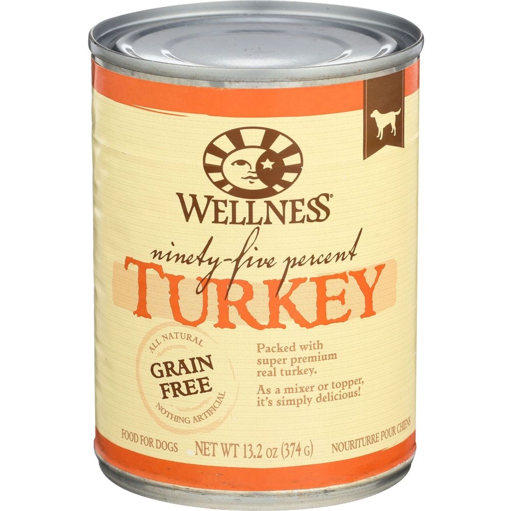 Wellness Ninety-five Percent Turkey Dog Food, 13.2 Ounce -- 12 per case