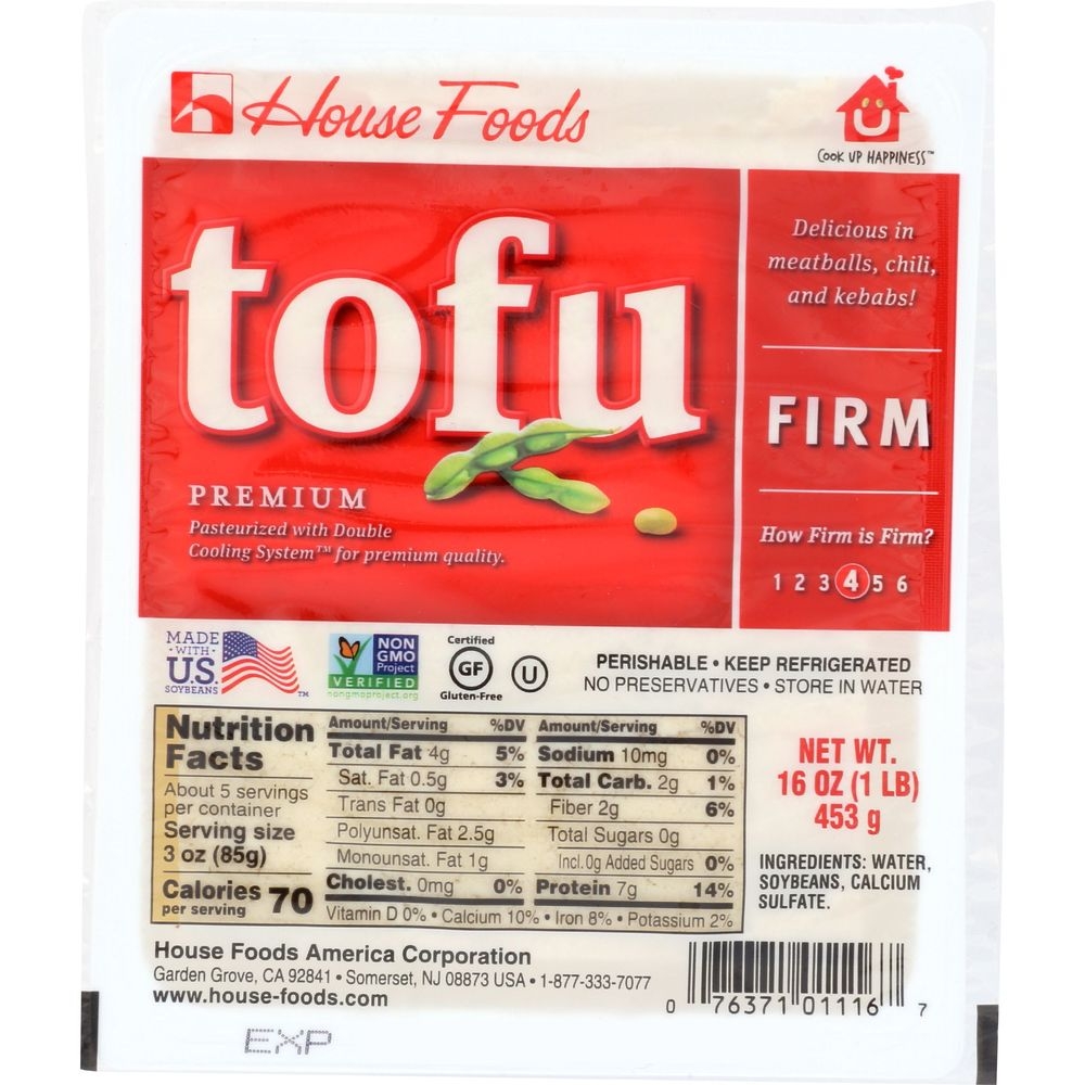 House Foods Firm Tofu, 16 Ounce -- 6 per case