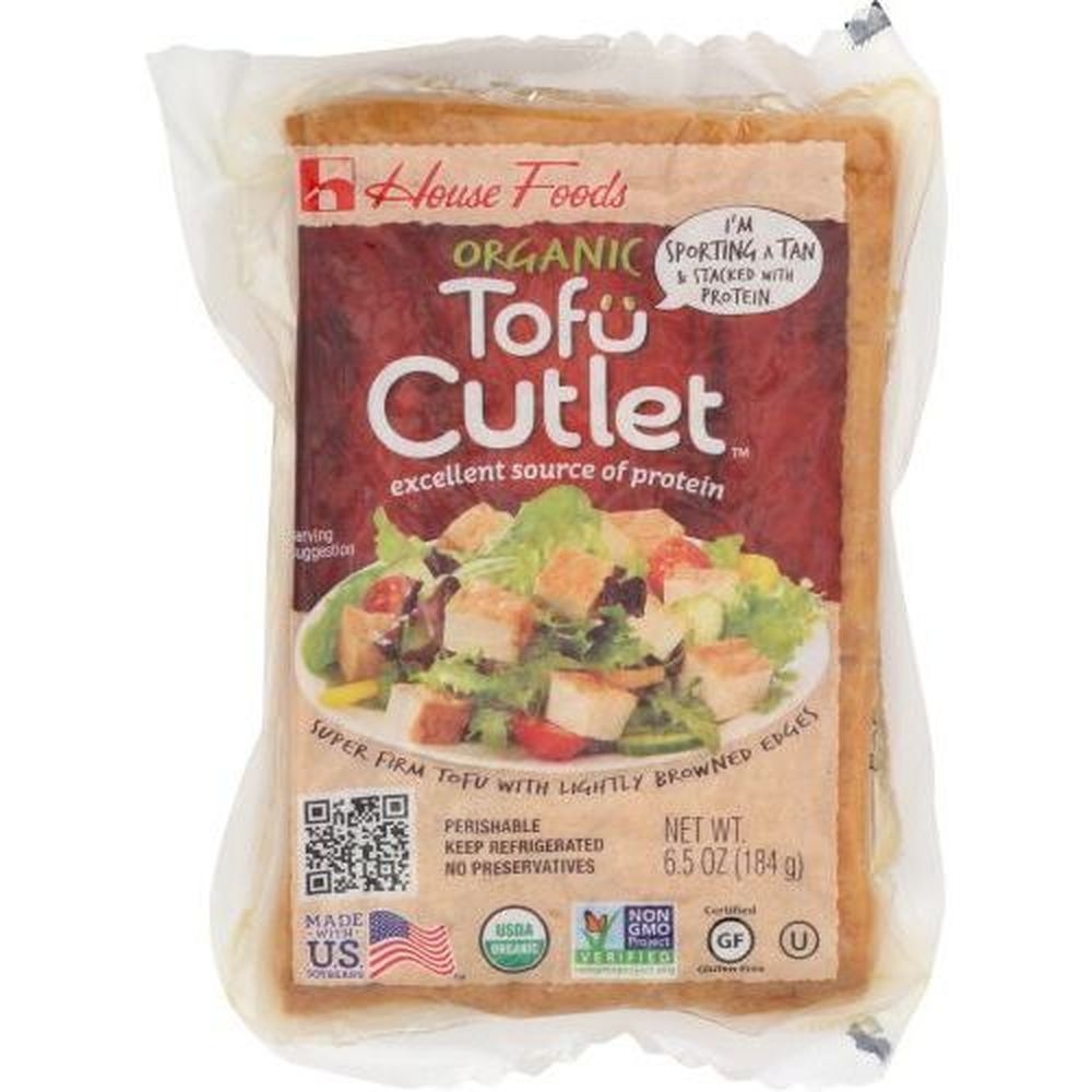 House Foods Organic Tofu Cutlet, 6.5 Ounce -- 6 per case