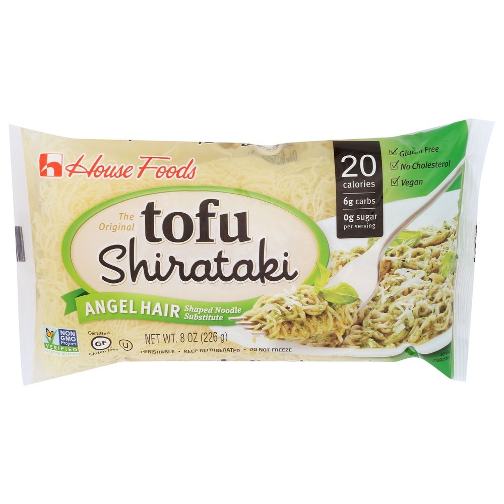 House Foods Angel Hair Tofu Shirataki Noodles, 8 Ounce -- 12 per case