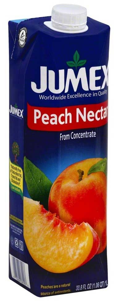 Jumex Peach Nectar - Tetra Pack, 33.81 Ounce -- 12 per case