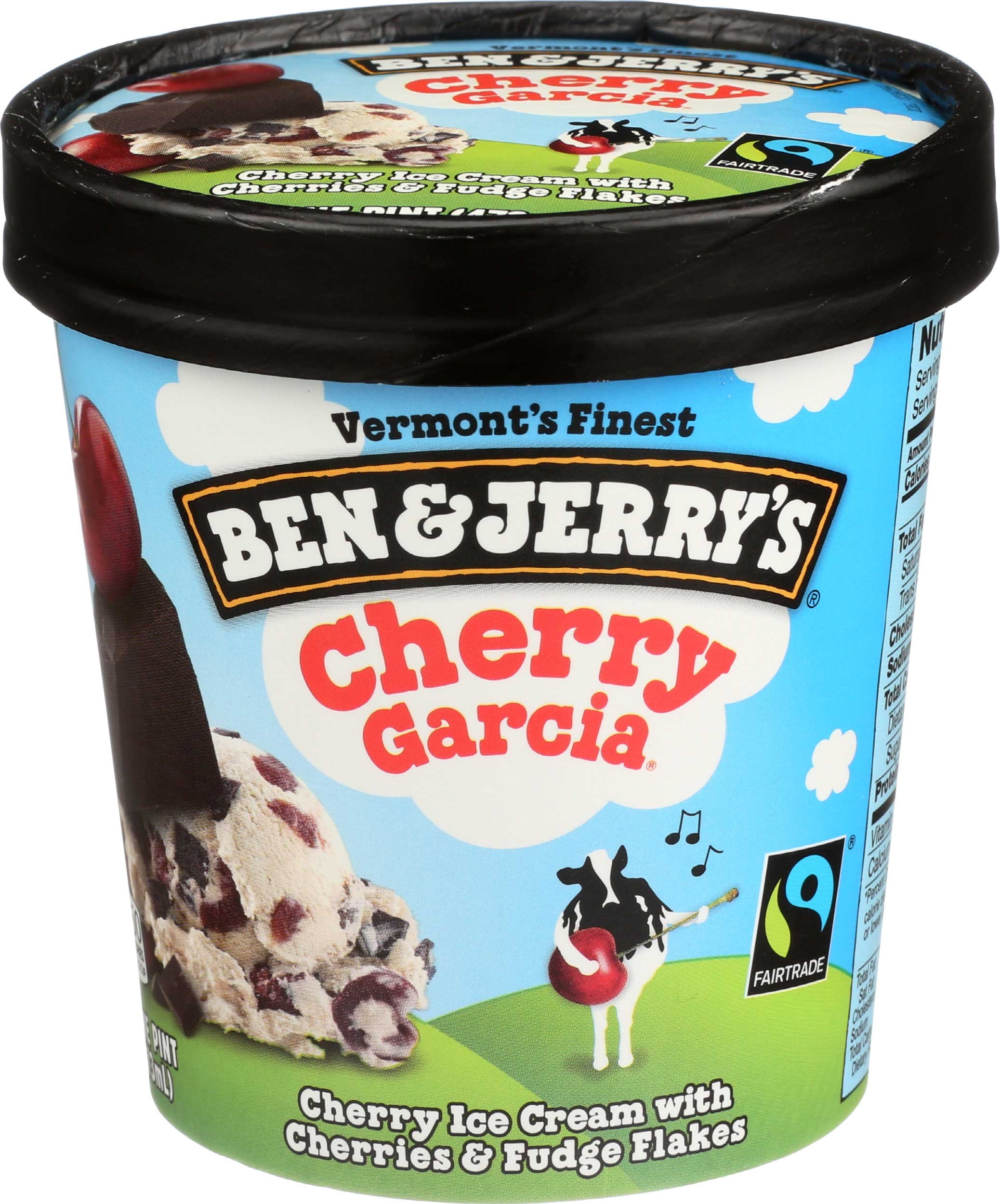 Ben and Jerrys Cherry Garcia Ice Cream, 1 Pint -- 8 per case