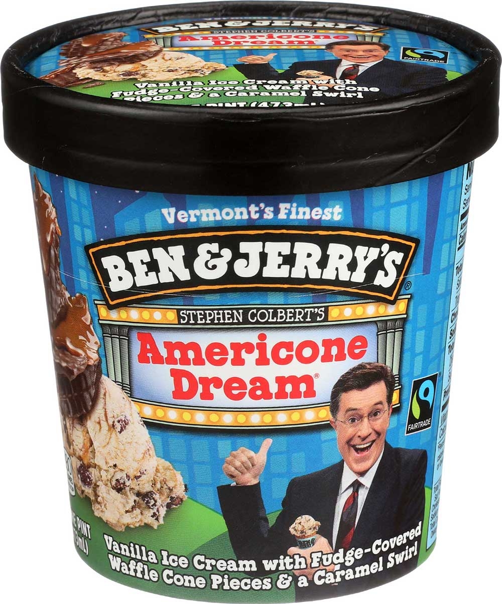 Ben and Jerrys Americone Dream Vanilla Ice Cream, 1 Pint -- 8 per case