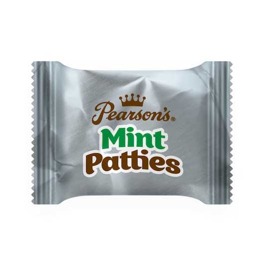 Pearson Candy Mint Patties Display Case - 4 Pound -- 6 per case.