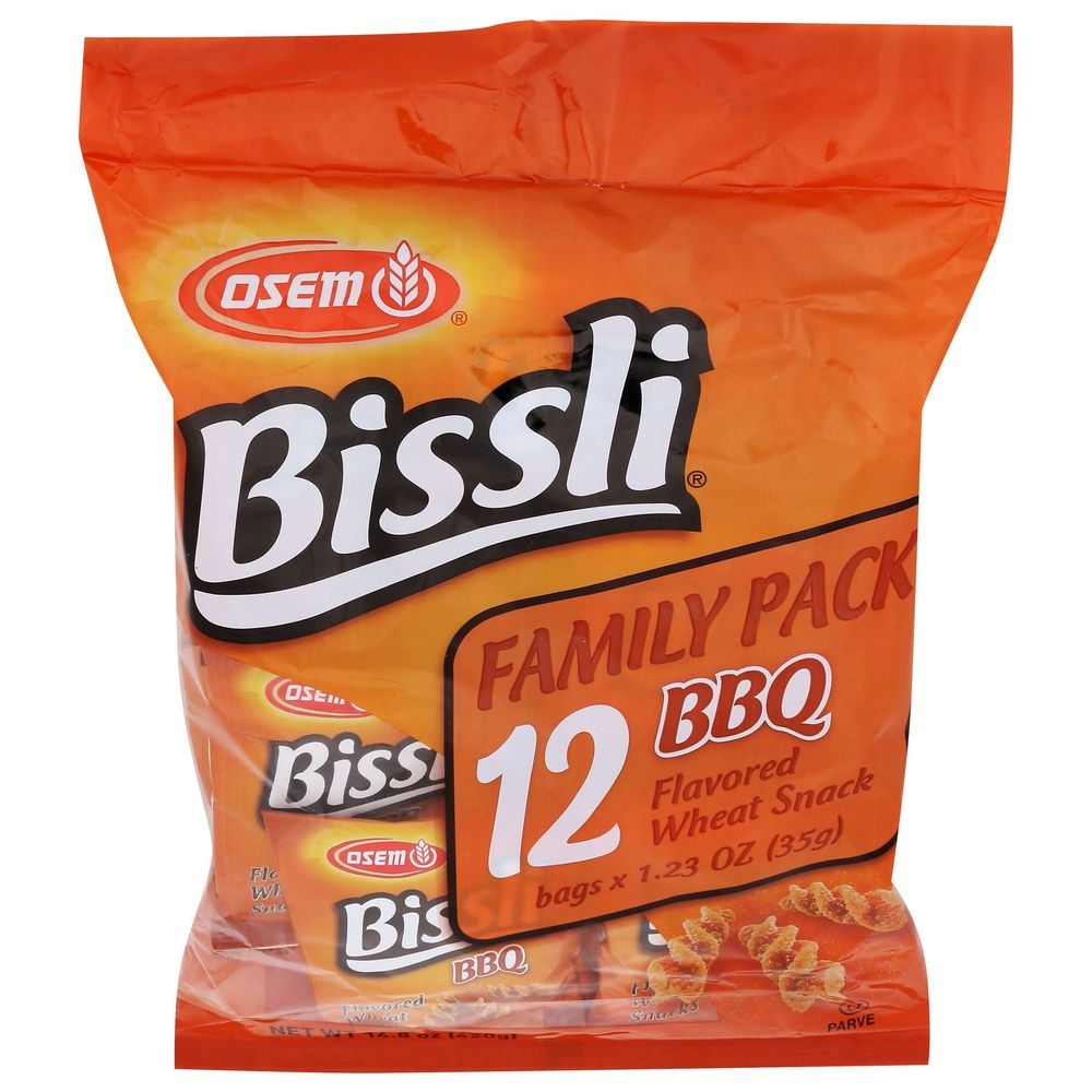 Osem Bissli Bbq Flavored Wheat Snack - Multi Pack, 14.8 Ounce -- 4 per case
