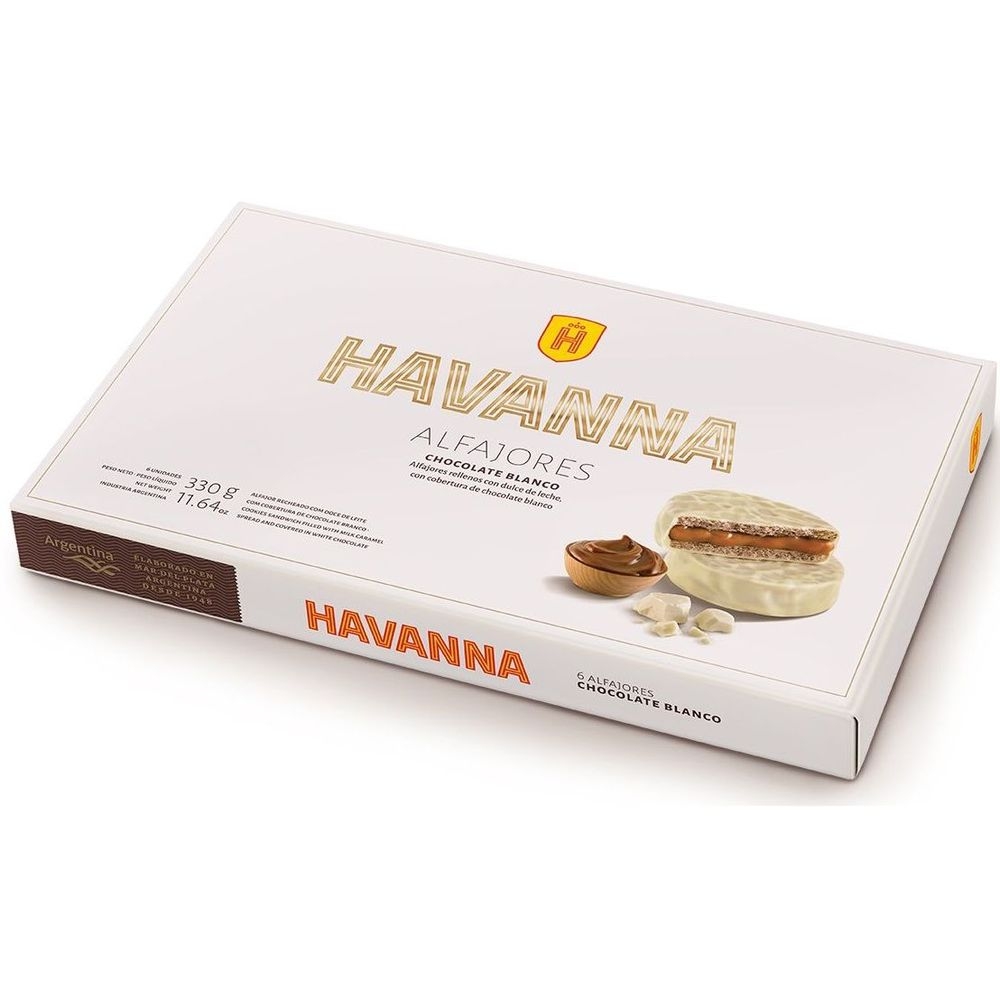 Havanna White Chocolate Alfajor, 11.64 Ounce