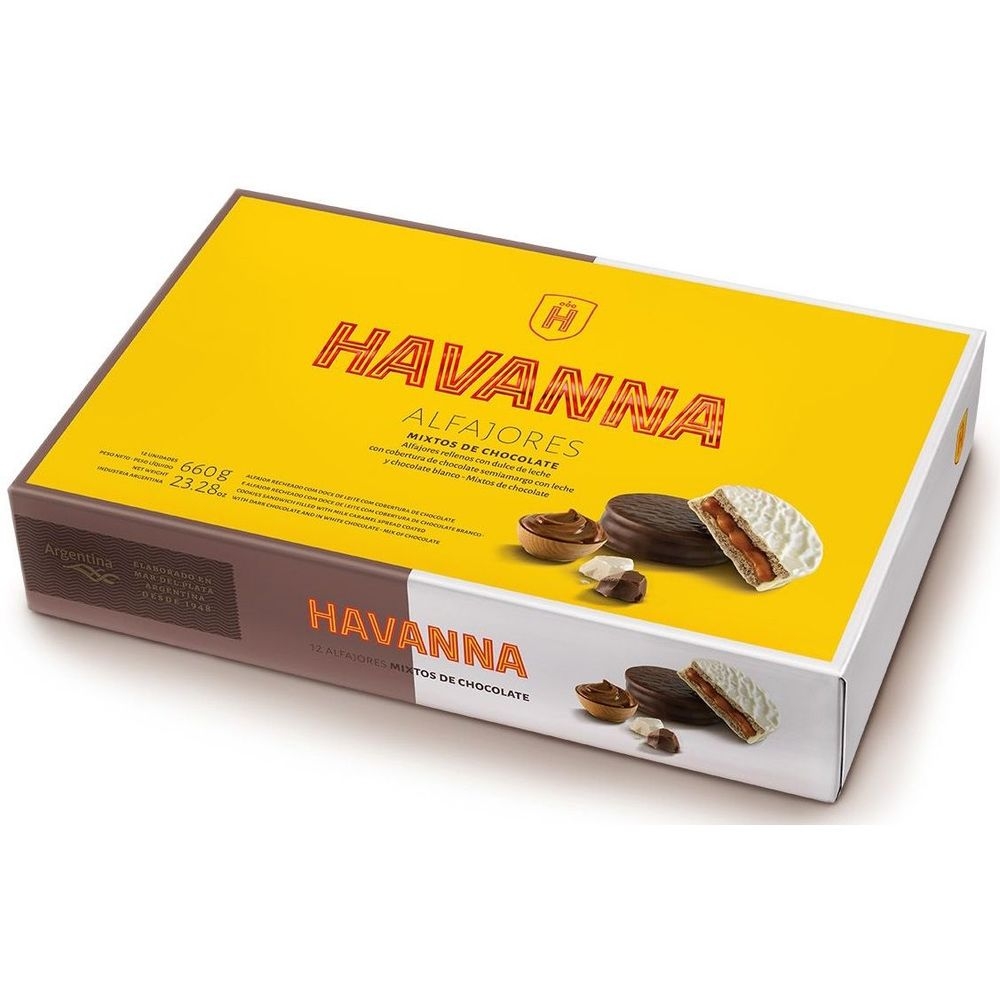 Havanna Mixed Chocolate and White Chocolate Alfajor, 23.28 Ounce