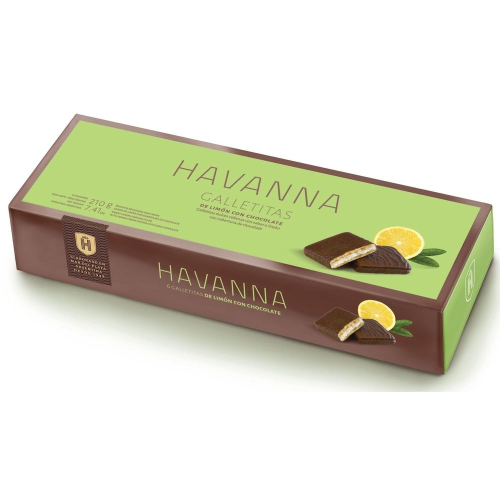Havanna Lemon Cookies with Chocolate, 7.41 Ounce