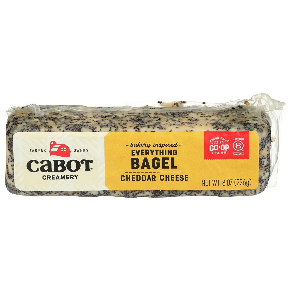 Cabot Creamery Everything Cheddar Cheese Bagel, 8 Ounce -- 12 per case