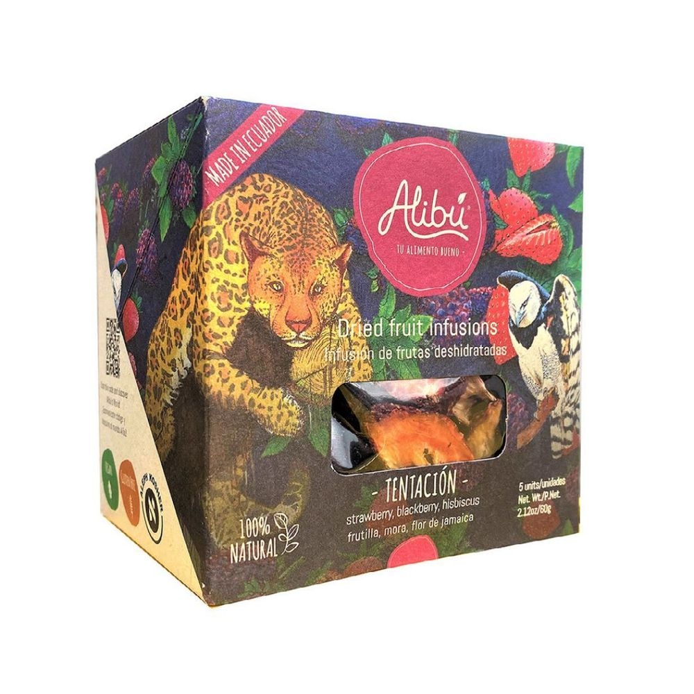 Alibu Edible Dried Fruit Tea Infusion - Tentacion, 2.12 Ounce -- 12 per case