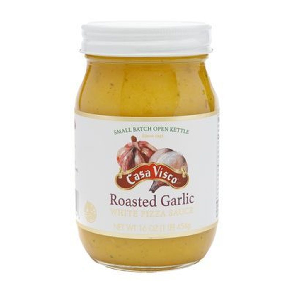 Casa Visco Roasted Garlic White Pizza Sauce, 16 Ounce -- 12 per case