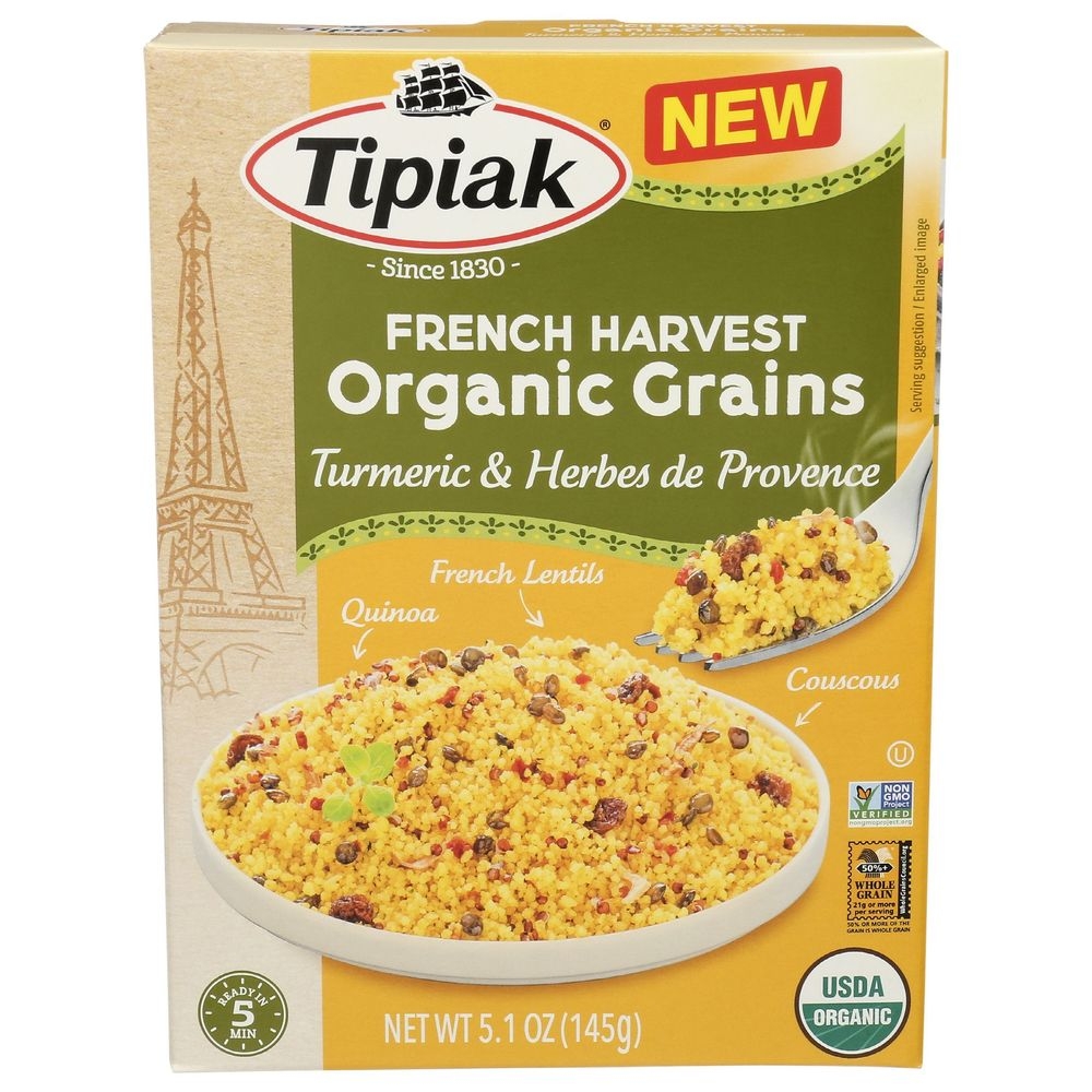 Tipiak Organic Turmeric and Herbs De Provence French Harvest Grains, 5.1 Ounce -- 8 per case