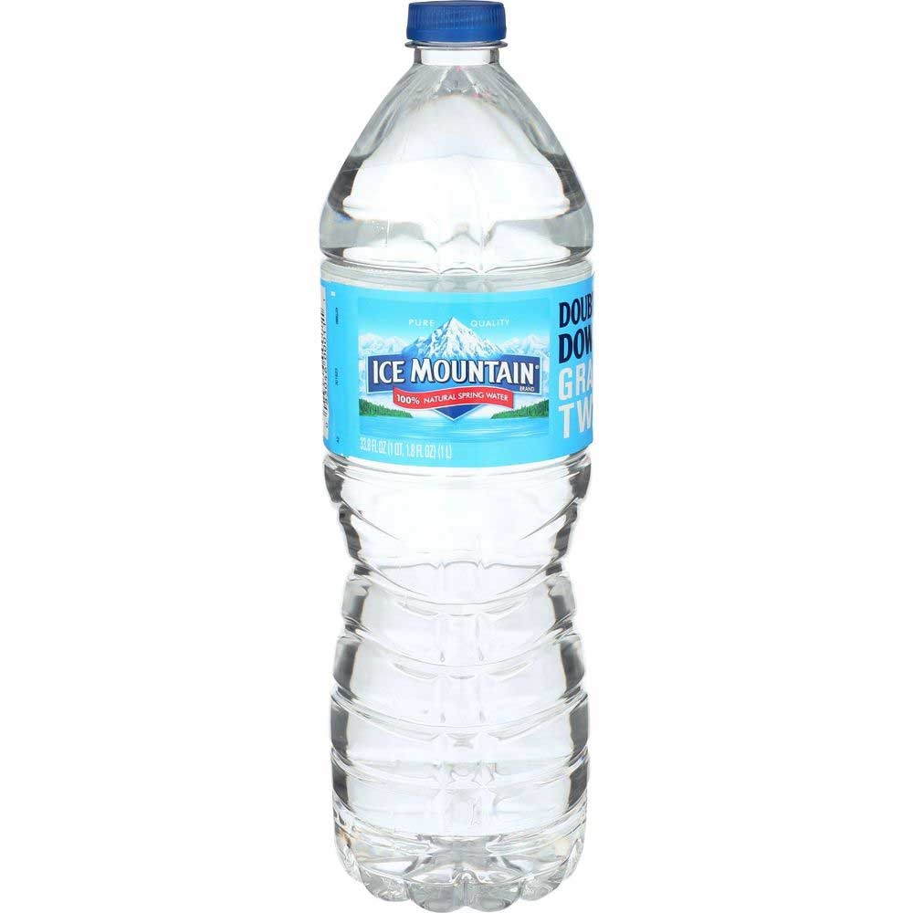 Ice Mountain Spring Water, 33.8 Fluid Ounce Pet Bottle -- 18 per case