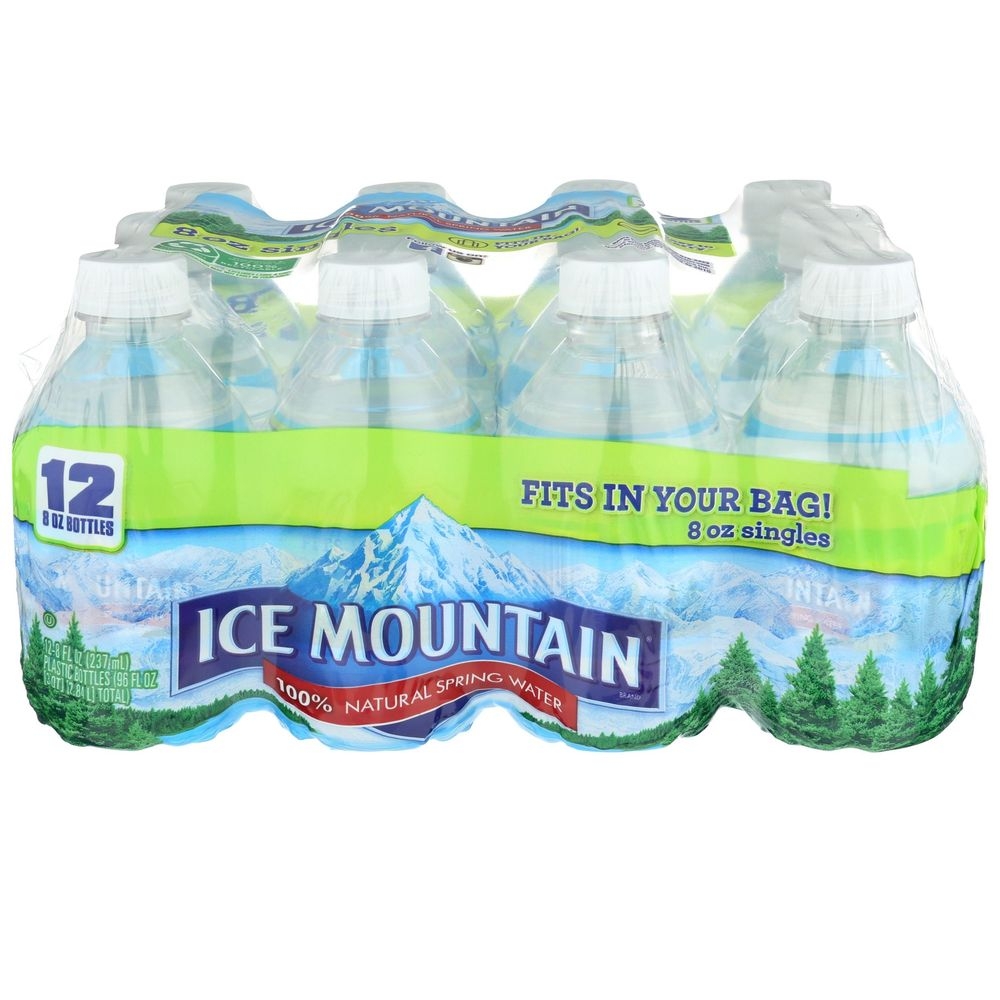 Ice Mountain Natural Spring Water, 8 Fluid Ounce -- 48 per case