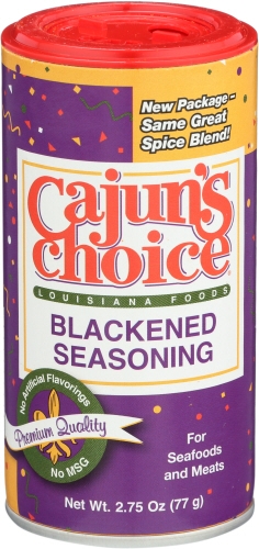 Cajuns Choice Blackened Fish Seasoning, 2.75 Ounce -- 12 per case