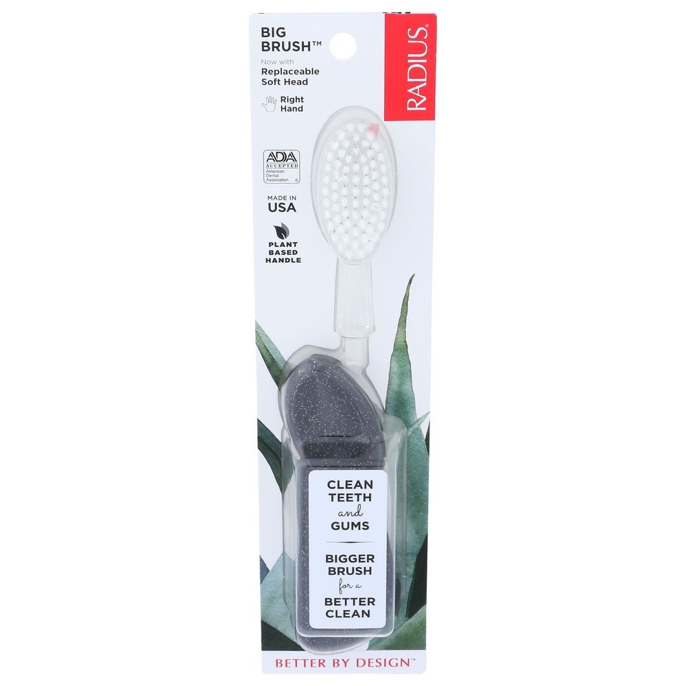Radius Big Brush Soft Bristle Right Hand Toothbrush -- 6 per case